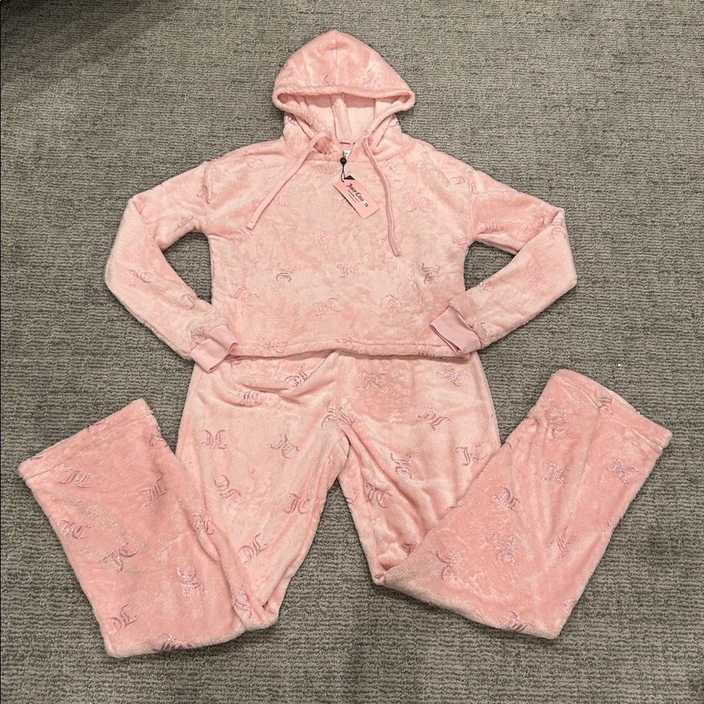Juicy Couture Pink Fleece Set S